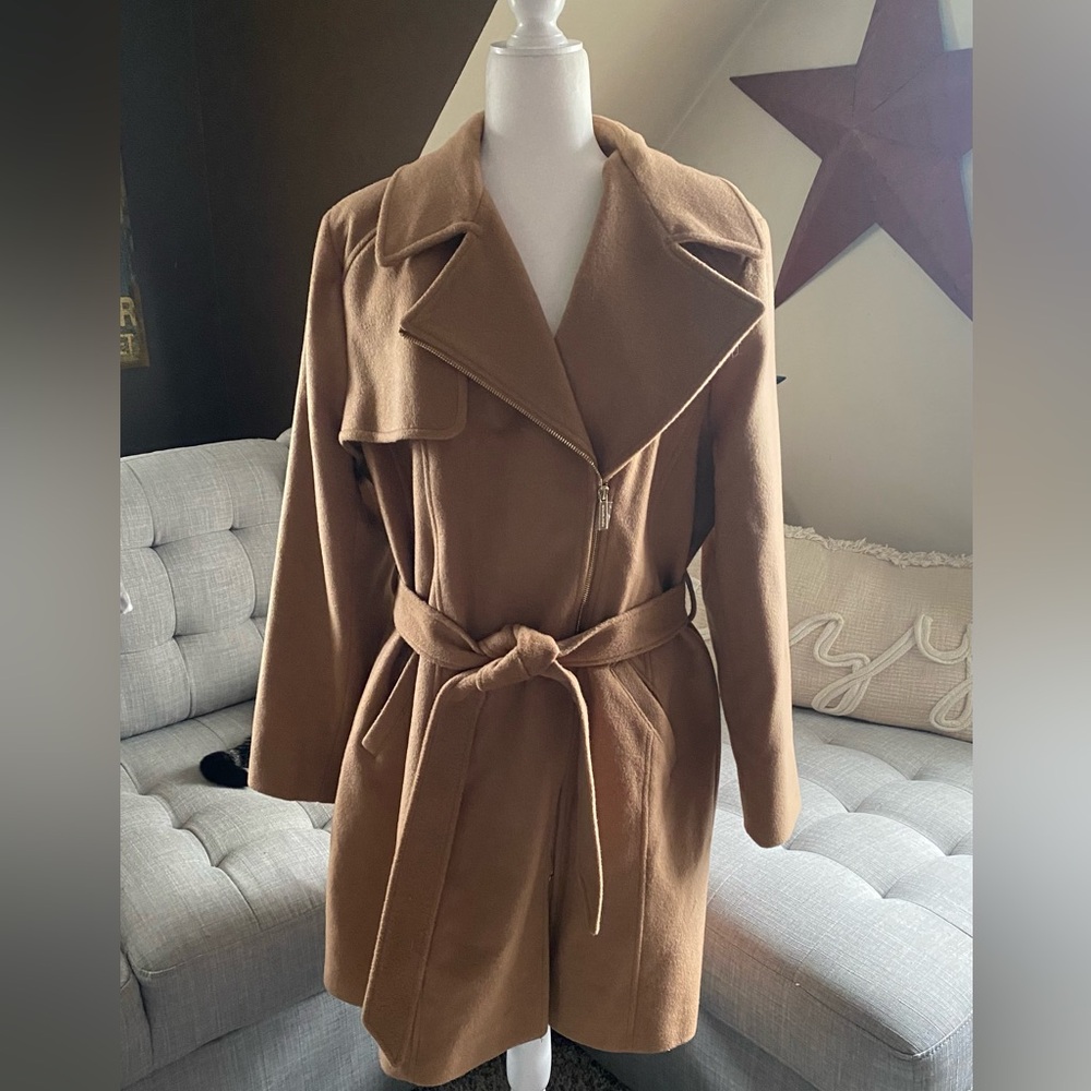 Michael Kors Camel Wrap Coat